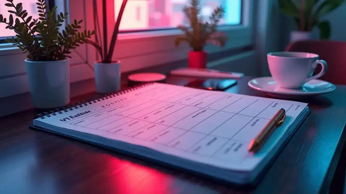 Planejamento Semanal: Otimize Sua Agenda e Ganhe Tempo